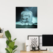 kimi, worldbridger. Mayan Kin. Tzolkin. Enlazador Poster (Thuiskantoor)