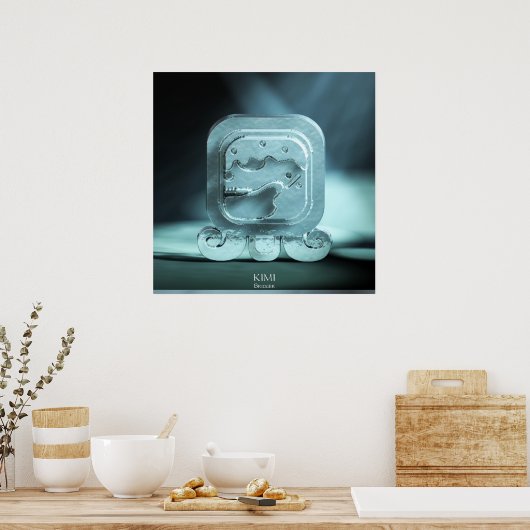 kimi, worldbridger. Mayan Kin. Tzolkin. Enlazador Poster (Keuken)