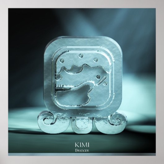 kimi, worldbridger. Mayan Kin. Tzolkin. Enlazador Poster (Voorkant)