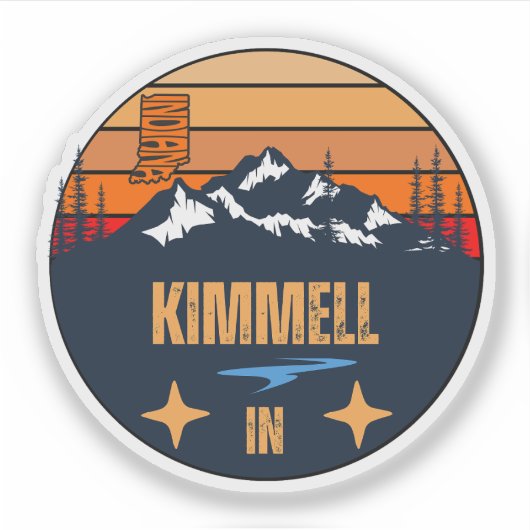 Kimmell, Indiana Sticker (Voorkant)