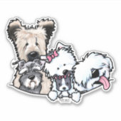 Kimmie's Cuties Hondenliefhebber Vinyl Sticker (Voorkant)