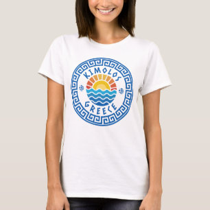 Kimolos, Griekenland - Zonneschijn en Zee Vrouwen T-shirt