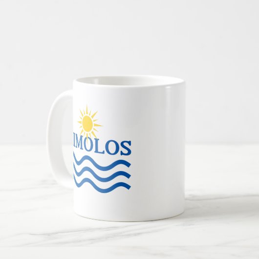 KIMOLOS Griekenland, Zonnewater Koffiemok (Voorkant links)