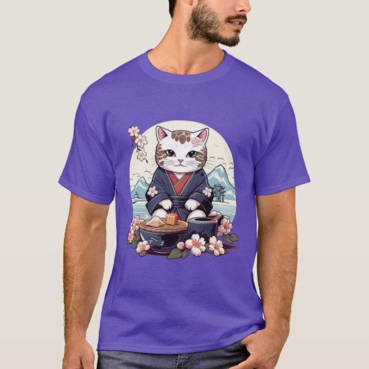 Kimono Cat 2 T-shirt (Voorkant)