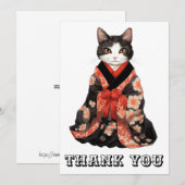 Kimono Cat Bedankkaart (Voorkant / Achterkant)