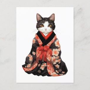 Kimono Cat Briefkaart