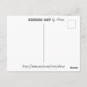 Kimono Cat Briefkaart (Achterkant)