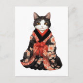 Kimono Cat Briefkaart (Voorkant)