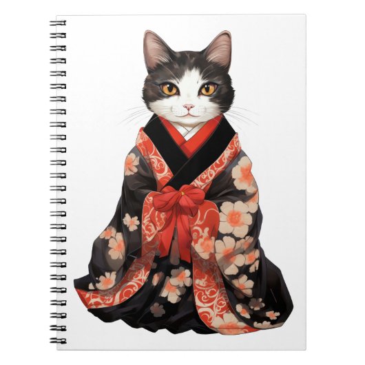 Kimono Cat Notitieboek (Voorkant)