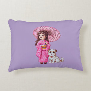 Kimono Cutie & Puppy Kussen