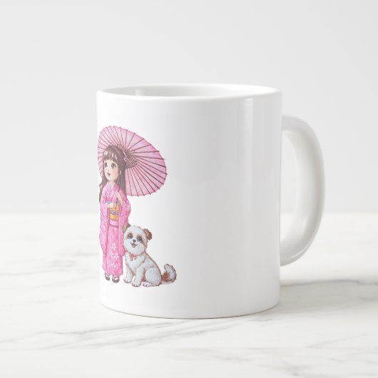 Kimono Cutie & Puppy Mok (Voorkant rechts)