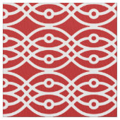 Kimono, donkerrood en wit stof (Close Up)