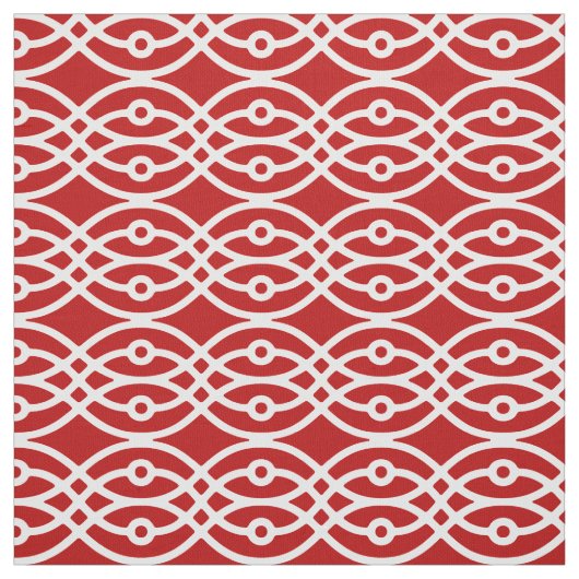Kimono, donkerrood en wit stof (Swatch)
