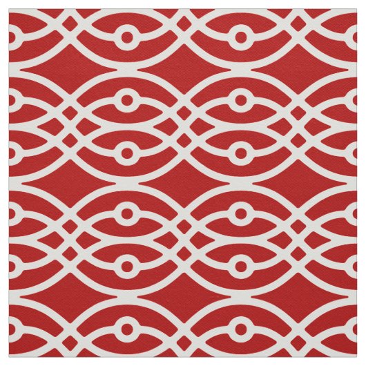 Kimono, donkerrood en wit stof (Swatch)