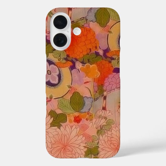 Kimono Flower Pink Floral Pattern Case-Mate iPhone Case (Achterkant)