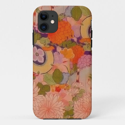 Kimono Flower Pink Floral Pattern Case-Mate iPhone Case (Achterkant)