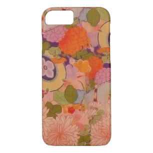 Kimono Flower Pink Floral Pattern iPhone 8/7 Hoesje
