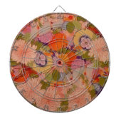Kimono Flower Pink Floral Pattern Dartbord (Voorkant)