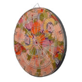 Kimono Flower Pink Floral Pattern Dartbord (Voorkant Rechts)
