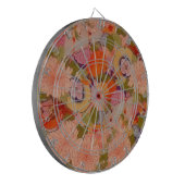 Kimono Flower Pink Floral Pattern Dartbord (Voorkant Links)
