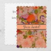 Kimono Flower Pink Floral Pattern Kaart (Voorkant / Achterkant)