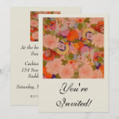 Kimono Flower Pink Floral Pattern Kaart (Voorkant / Achterkant)