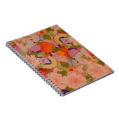 Kimono Flower Pink Floral Pattern Notitieboek (Rechterzijde)