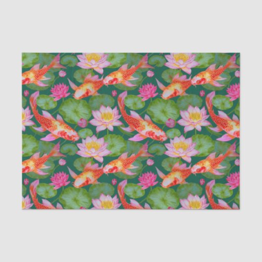 Kimono geïnspireerd Japans patroon weefsel Papier (Voorkant)