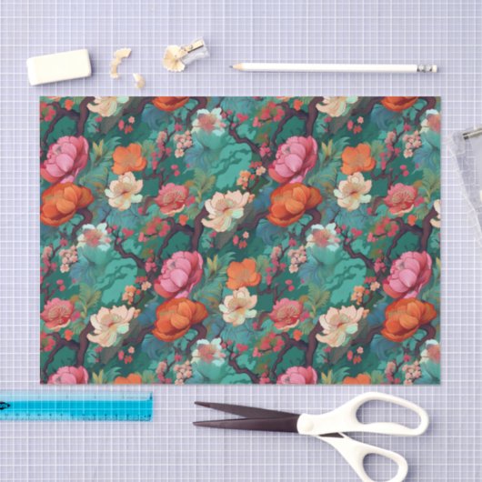 Kimono geïnspireerd Japans patroon weefsel Papier (Craft)