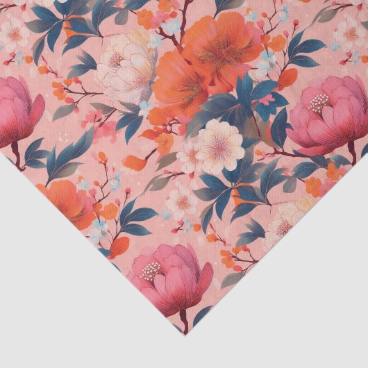 Kimono geïnspireerd Japans patroon weefsel Papier (Detail)