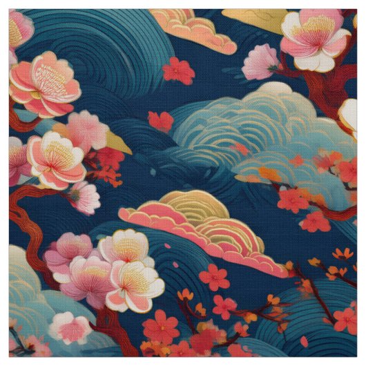 Kimono geïnspireerde Japanse stof (Swatch)