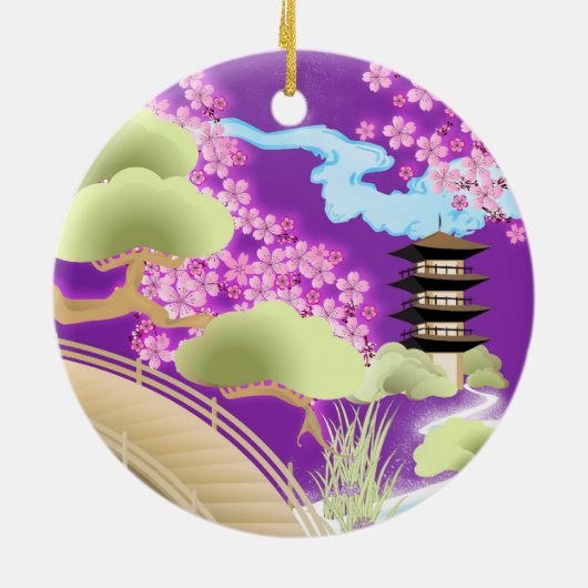 Kimono & Geisha Girl Ornament (Achterkant)