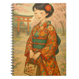 Kimono Girl – Cherry Blossom Notitieboek