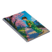Kimono Girl – Cherry Blossom Notitieboek (Rechterzijde)