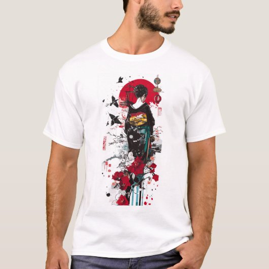 KIMONO GIRL T-SHIRT (Voorkant)