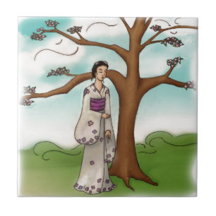 Kimono Girl Tegeltje