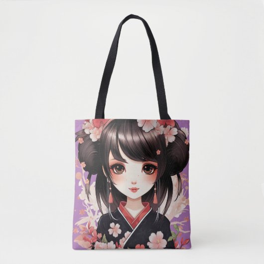 Kimono Girl Tote Bag (Voorkant)