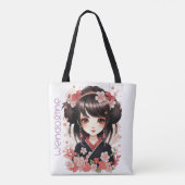 Kimono Girl Tote Bag (Achterkant)