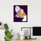 Kimono Kat en keizer Chu-ii Poster (Thuiskantoor)