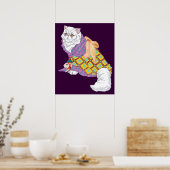 Kimono Kat en keizer Chu-ii Poster (Keuken)