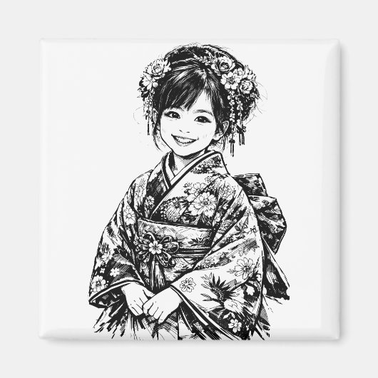 kimono magneet (Voorkant)