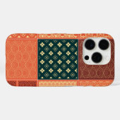 Kimono Mix Patroon Rood Case-Mate iPhone Case (Achterkant (horizontaal))