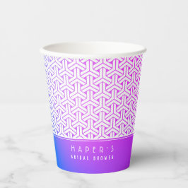 Kimono patroon 毘沙門亀甲柄 Bruiloft Shower Papieren Bekers
