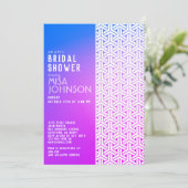 KIMONO patroon | Uitnodigingen bruidsmeisjesfeest (Staand voorkant)