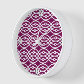 Kimono print, aubergine, paars en wit (Hoek)