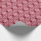 Kimono print, bordeauxrood en roze cadeaupapier (Hoek)