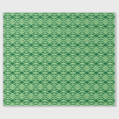 Kimono print, donker & lichtgroen cadeaupapier (Vlak)