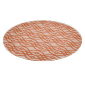 Kimono print, koraal sinaasappel snijplank (Hoek)