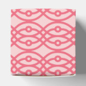 Kimono print, koraalroze bedankdoosjes (Bovenkant)