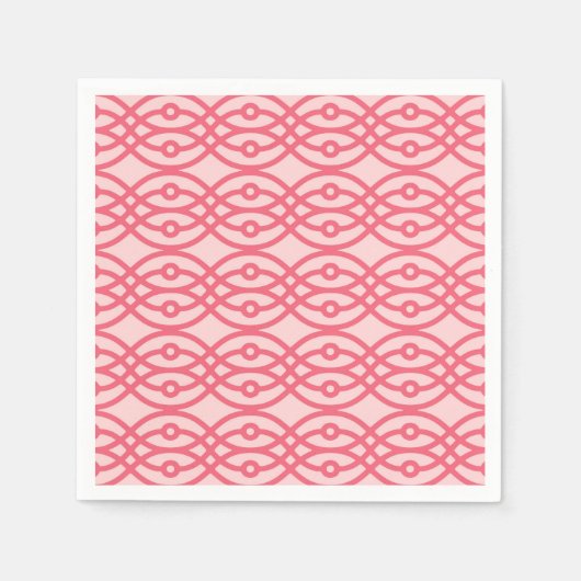 Kimono print, koraalroze servetten (Voorkant)
